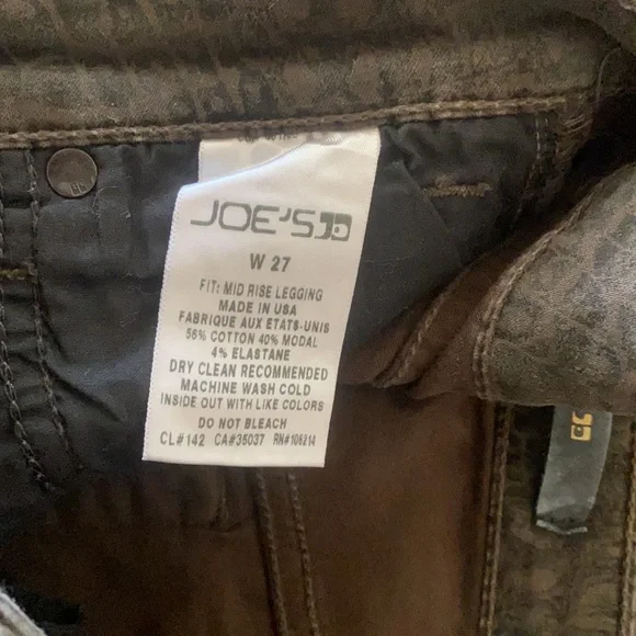 Joe’s Jeans snakeskin print skinny pants - Picture 5 of 6